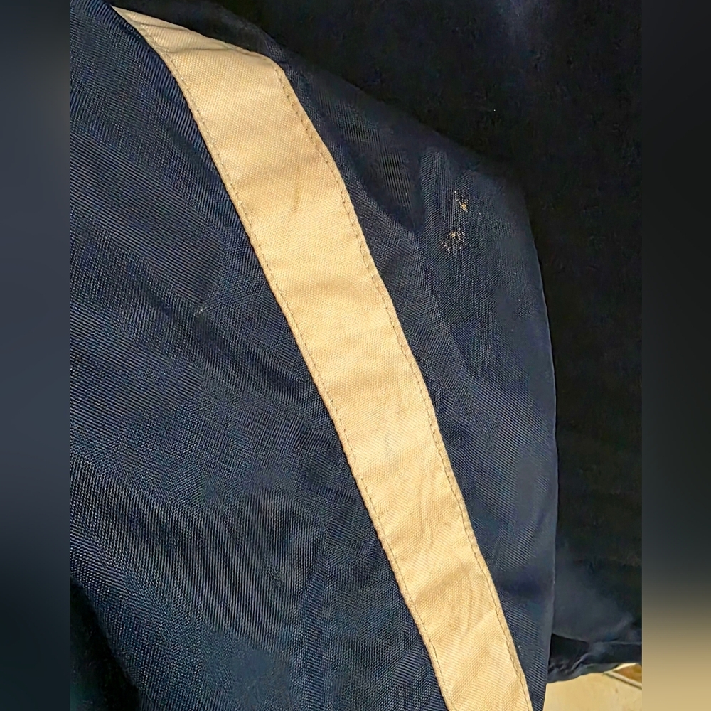 Majestic Vintage San Diego Padres Jacket Men's SZ Medium Blue official Baseball - Picture 11 of 15